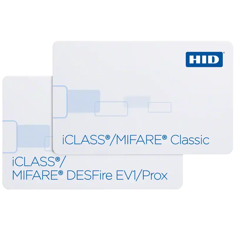 HID iCLASS + MIFARE Classic or MIFARE DESFire EV1 + Prox 雙頻感應卡